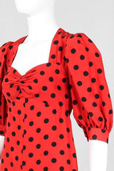 Recess Los Angeles Vintage YSL Yves Saint Laurent Sweetheart Polka Dot Dress Liberation Collection Minnie Mouse