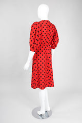 Recess Los Angeles Vintage YSL Yves Saint Laurent Sweetheart Polka Dot Dress Minnie Mouse