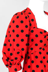 Recess Los Angeles Vintage YSL Yves Saint Laurent Sweetheart Polka Dot Dress Minnie Mouse
