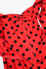 Recess Los Angeles Vintage YSL Yves Saint Laurent Sweetheart Polka Dot Dress Minnie Mouse