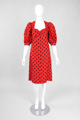 Recess Los Angeles Vintage YSL Yves Saint Laurent Sweetheart Polka Dot Dress Liberation Collection Minnie Mouse