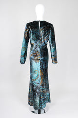 Recess Los Angeles Vintage YSL Yves Saint Laurent Velvet Cosmic Paisley Gown