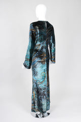 Recess Los Angeles Vintage YSL Yves Saint Laurent Velvet Cosmic Paisley Gown