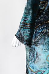 Recess Los Angeles Vintage YSL Yves Saint Laurent Velvet Cosmic Paisley Gown