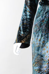 Recess Los Angeles Vintage YSL Yves Saint Laurent Velvet Cosmic Paisley Gown