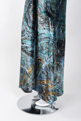 Recess Los Angeles Vintage YSL Yves Saint Laurent Velvet Cosmic Paisley Gown