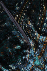 Recess Los Angeles Vintage YSL Yves Saint Laurent Velvet Cosmic Paisley Gown