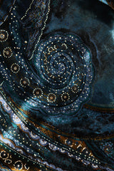 Recess Los Angeles Vintage YSL Yves Saint Laurent Velvet Cosmic Paisley Gown