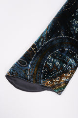 Recess Los Angeles Vintage YSL Yves Saint Laurent Velvet Cosmic Paisley Gown