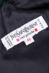 Recess Los Angeles Vintage YSL Yves Saint Laurent Cosmic Paisley Abraham Velvet Gown