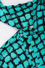 Recess Los Angeles Vintage Yves Saint Laurent YSL Graphic Silk Bow Blouse & Tie Scarf