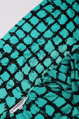 Recess Los Angeles Vintage Yves Saint Laurent YSL Graphic Silk Bow Blouse & Tie Scarf