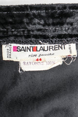 Recess Designer Consignment Vintage Jean Paul Gaultier Crushed Velvet Pleated Maxi Skirt Los Angeles Resale