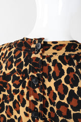 Recess Los Angeles Vintage YSL Yves Saint Laurent Rive Gauche A/W 1986 Leopard Print Wool Shift Dress