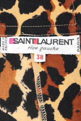 Recess Los Angeles Vintage YSL Yves Saint Laurent Rive Gauche A/W 1986 Leopard Print Wool Shift Dress