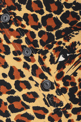 Recess Los Angeles Vintage YSL Yves Saint Laurent Rive Gauche A/W 1986 Leopard Print Wool Shift Dress