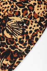 Recess Los Angeles Vintage YSL Yves Saint Laurent Rive Gauche A/W 1986 Leopard Print Wool Shift Dress