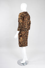 Recess Los Angeles Vintage YSL Yves Saint Laurent Rive Gauche A/W 1986 Leopard Print Wool Shift Dress