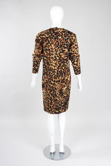 Recess Los Angeles Vintage YSL Yves Saint Laurent Rive Gauche A/W 1986 Leopard Print Wool Shift Dress