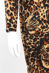 Recess Los Angeles Vintage YSL Yves Saint Laurent Rive Gauche A/W 1986 Leopard Print Wool Shift Dress