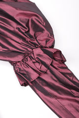 Recess Los Angeles Vintage YSL Yves Saint Laurent Rive Gauche Leg Of Mutton Gigot Sleeve Gibson Girl Velvet Bodice Top