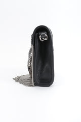 Recess Designer Consignment Vintage Yves Saint Laurent YSL Chain Fringe Snake Crossbody Mini Bag Los Angeles Resale