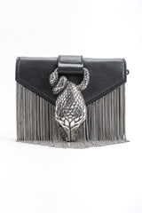 Recess Designer Consignment Vintage Yves Saint Laurent YSL Chain Fringe Snake Crossbody Mini Bag Los Angeles Resale