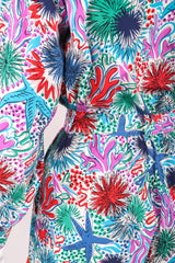 Recess Los Angeles Vintage Yves Saint Laurent YSL Ocean Sketch Printed Shirt & Short Outfit Set