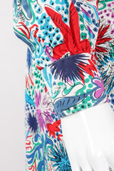 Recess Los Angeles Vintage Yves Saint Laurent YSL Ocean Sketch Printed Shirt & Short Outfit Set