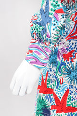 Recess Los Angeles Vintage Yves Saint Laurent YSL Ocean Sketch Printed Shirt & Short Outfit Set