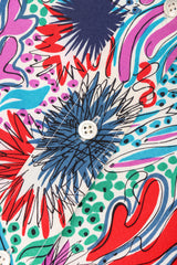 Recess Los Angeles Vintage Yves Saint Laurent YSL Ocean Sketch Printed Shirt & Short Outfit Set