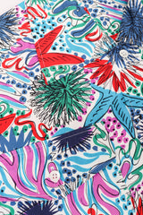 Recess Los Angeles Vintage Yves Saint Laurent YSL Ocean Sketch Printed Shirt & Short Outfit Set