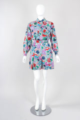 Recess Los Angeles Vintage Yves Saint Laurent YSL Ocean Tidepool Sketch Printed Shirt & Short Outfit Set