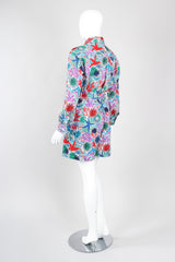 Recess Los Angeles Vintage Yves Saint Laurent YSL Ocean Tidepool Sketch Printed Shirt & Short Outfit Set