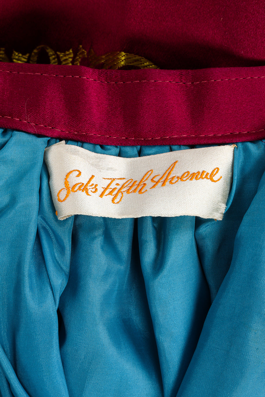 Vintage maxi skirt by Saks Fifth Avenue label close @recessla