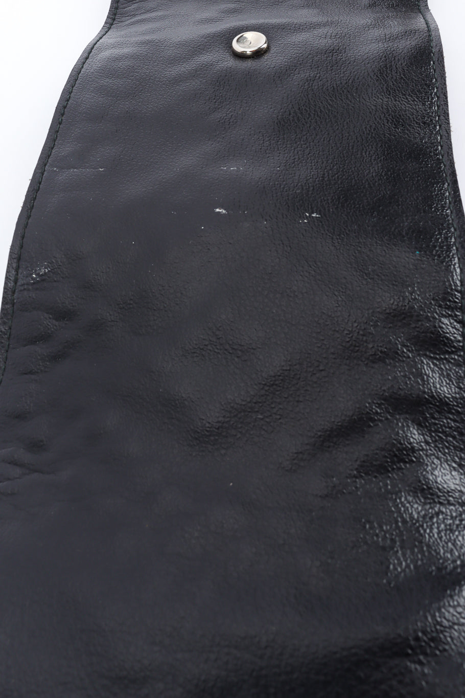 Vintage Saks Fifth Avenue Studded Leather Waist Belt reverse marks @ Recess LA