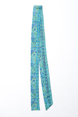 Recess Los Angeles Vintage Saks Fifth Ave Indian Block Print Silk Palm Springs Caftan