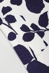 Recess Los Angeles Vintage Saks Fifth Ave Quilted Leaf Duster & Palazzo Pant Set