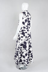 Recess Los Angeles Vintage Saks Fifth Ave Quilted Leaf Duster & Palazzo Pant Set