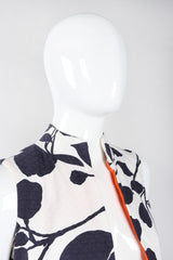 Recess Los Angeles Vintage Saks Fifth Ave Quilted Leaf Duster & Palazzo Pant Set