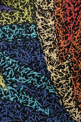 Recess Los Angeles Vintage Saks Fifth Ave Electric Rainbow Beaded Cocktail Dress