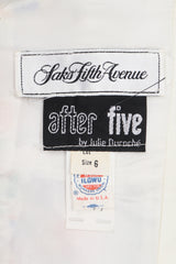 Recess Los Angeles Vintage After Five By Julie Duroché Asymmetrical Strapless Floral Party Dress