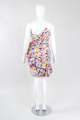 Recess Los Angeles Vintage After Five By Julie Duroché Asymmetrical Strapless Floral Party Dress