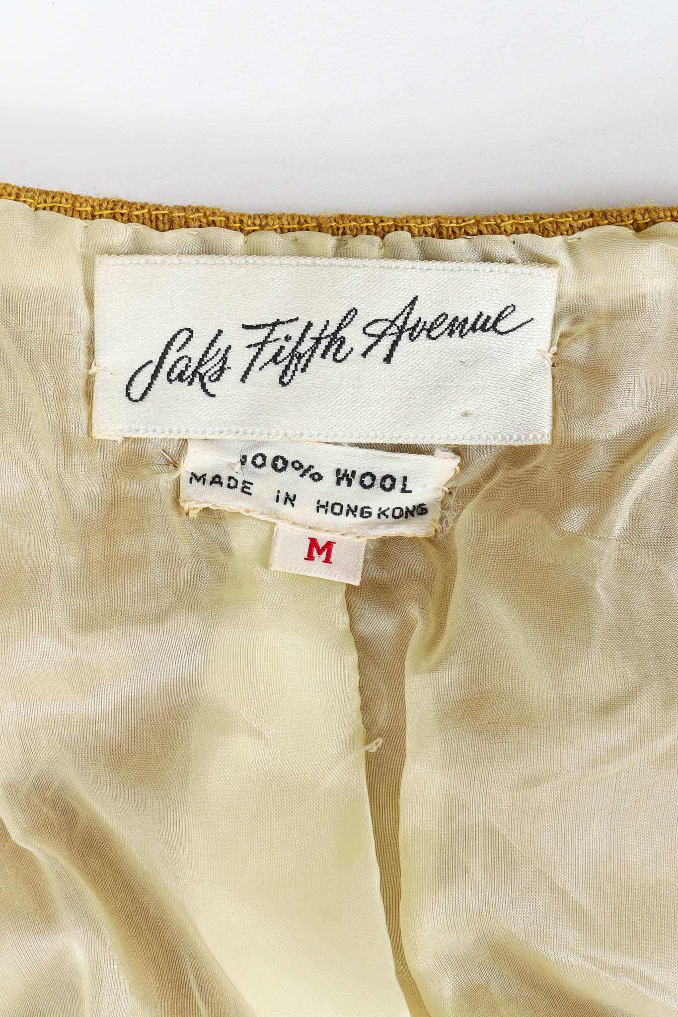 Vintage Saks fifth Avenue Jeweled Sequin Vest tag @ Recess Los Angeles