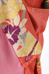Japanese spring bouquet kimono stain on inside front panel @recessla