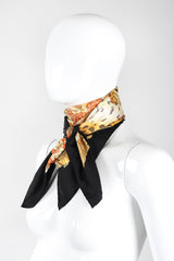 Recess Los Angeles Vintage Salvatore Ferragamo Animal Print Jungle Cat Scarf