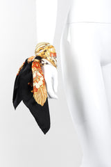 Recess Los Angeles Vintage Salvatore Ferragamo Animal Print Jungle Cat Scarf