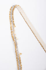 Recess Los Angeles Vintage 70s Saz by Surjit And Adarsh Gill Mixed Metal Sequined Ovals Jelly Bean Gown