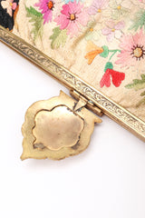 Recess Los Angeles Designer Consignment Vintage Scherick Paris Antique Floral Tapestry Clutch Purse