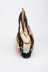 Recess Los Angeles Designer Consignment Vintage Scherick Paris Antique Floral Tapestry Clutch Purse